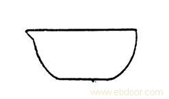 EVAPORATING DISH flat bottom,with spout