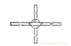 STOPCOCK cross-shaped,four-way