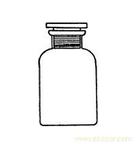 REAGENT BOTTLE wide mouth,with ground-in glass sto