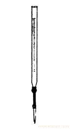 BURETTE with rubber tubing connection,