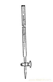 BURETTE with blue line on milk white A