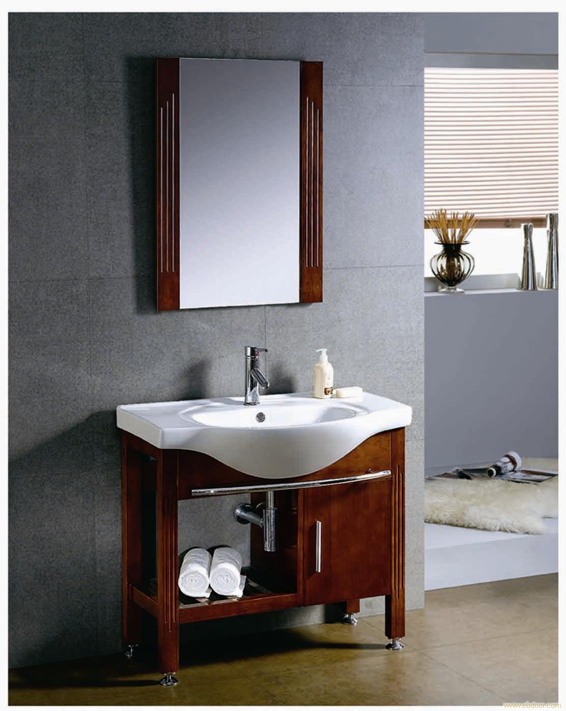 Solid wood bathroom cabinet XAP-0017