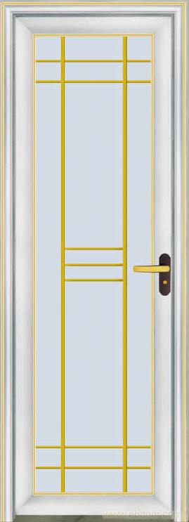 The bathroom door