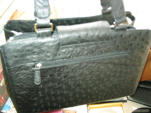 Ostrich skin bag