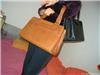 Ostrich skin bag