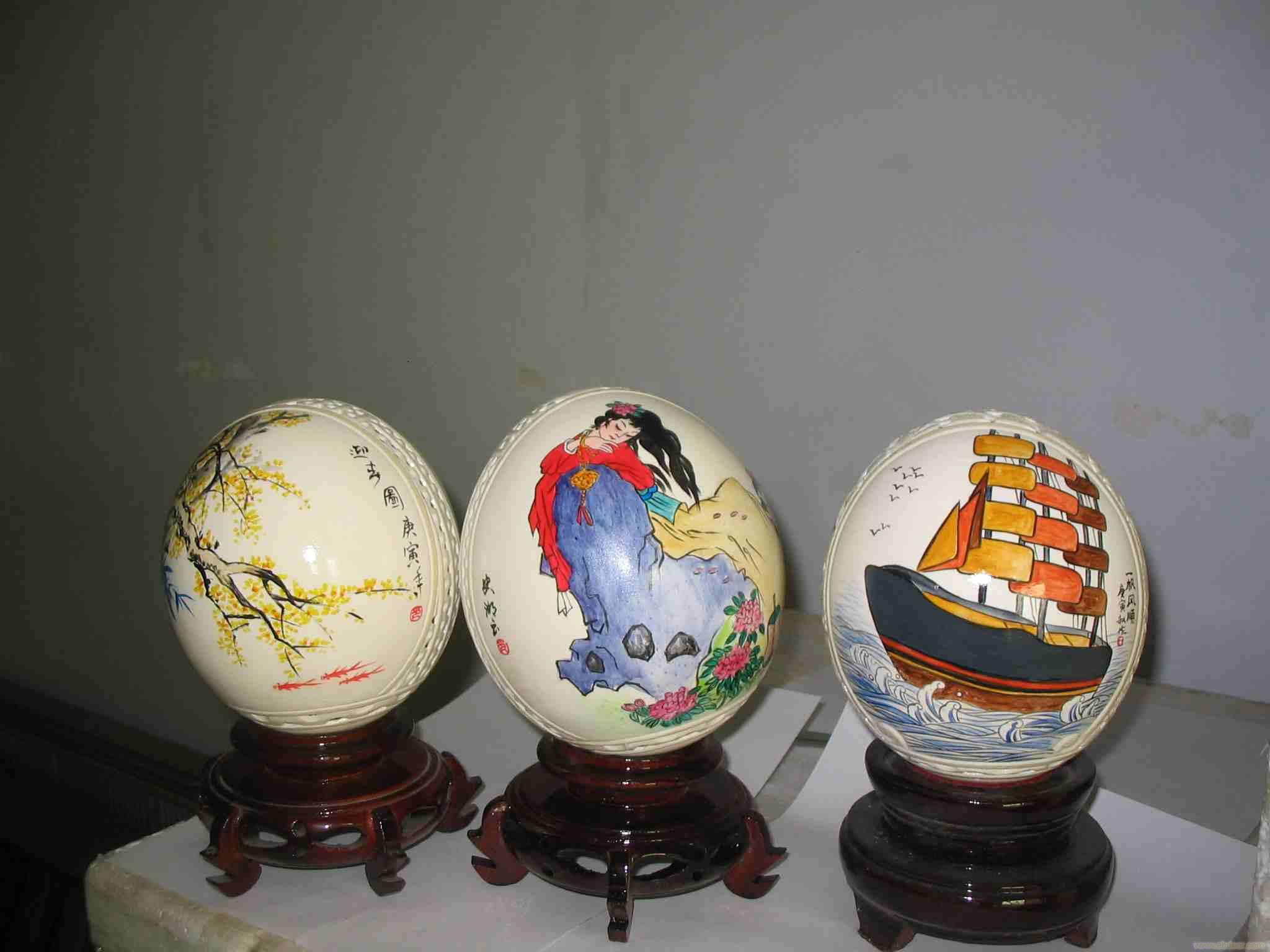 Henan ostrich egg crafts