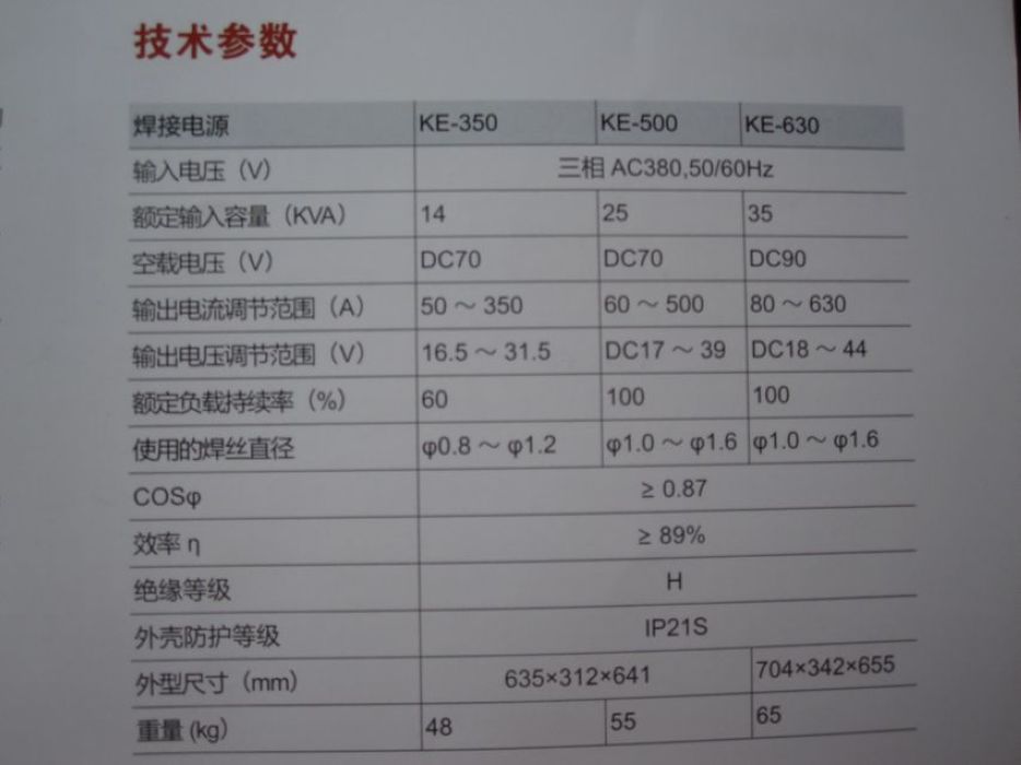 凯尔达igbt逆变式co2气体保护焊机ke350500630