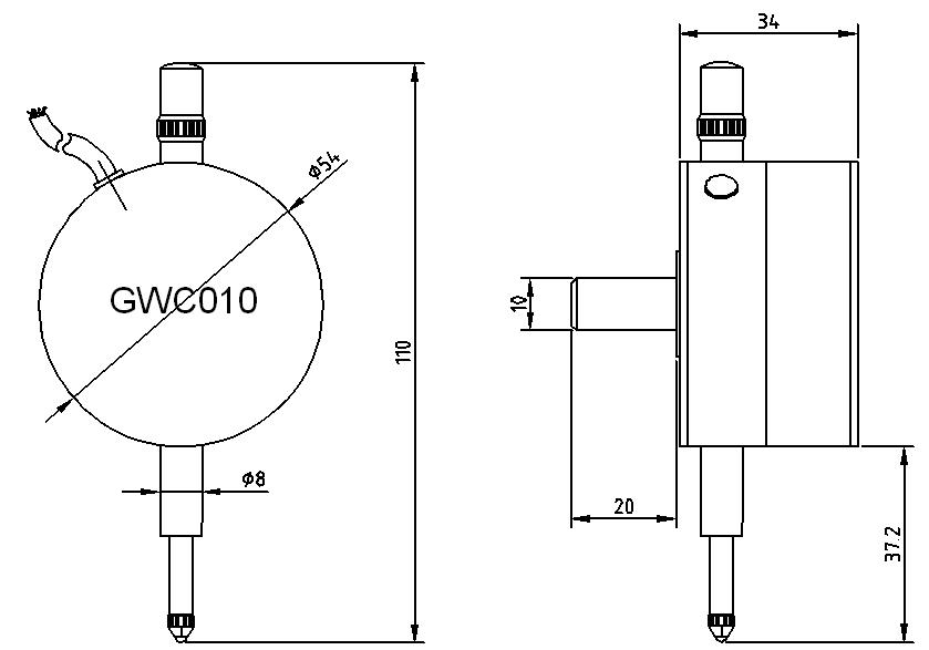 GWC010光栅位移传感器